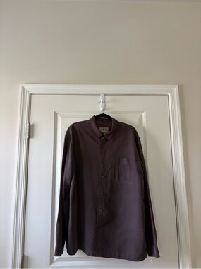 Royal Robbins Desert Pucker Dry LS Shirt Men's XL Asphalt Brown Size XL